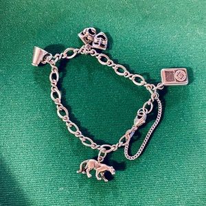 James Avery Sterling Charm Bracelet with charms.